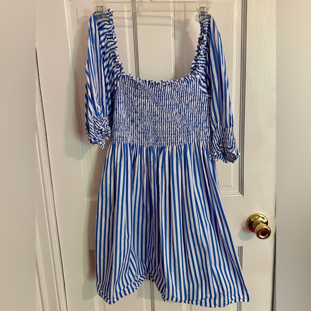 Hill House - Athena Nap Dress - Blueberry Stripe {S}